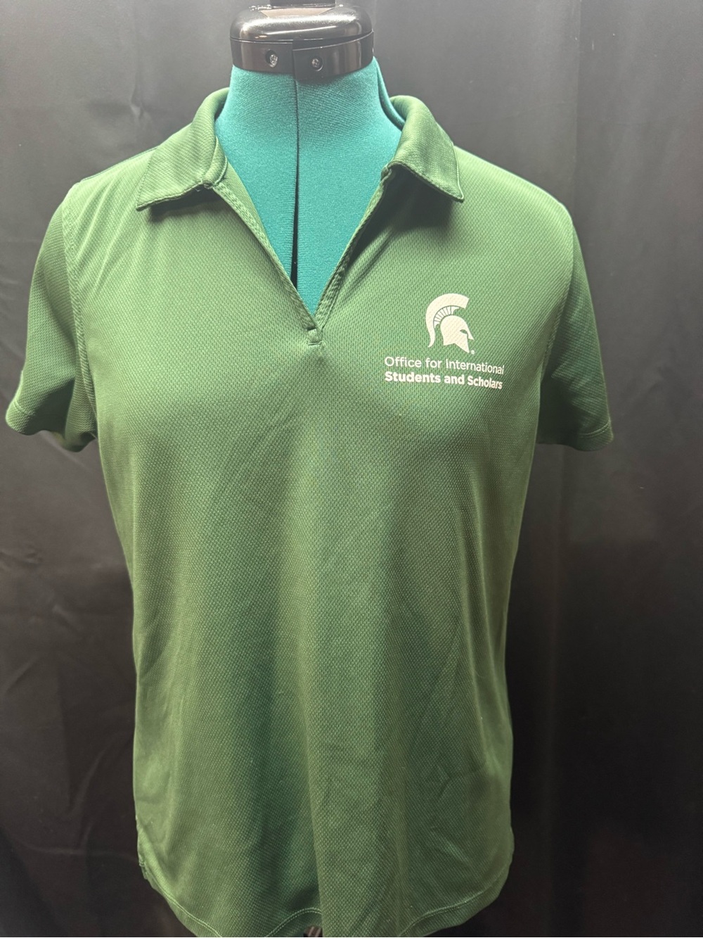 Harriton Green Performance Polo MSU